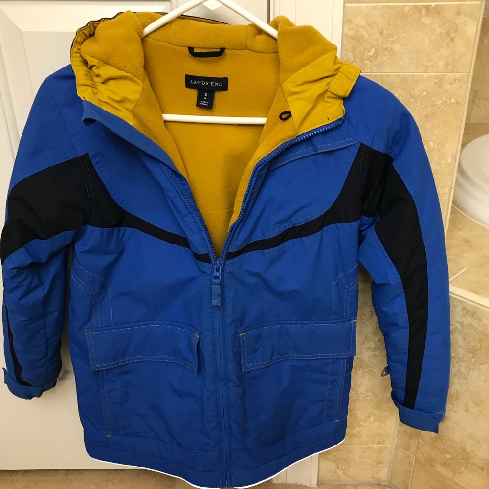 Lands End winter snow jacket: interior pockets